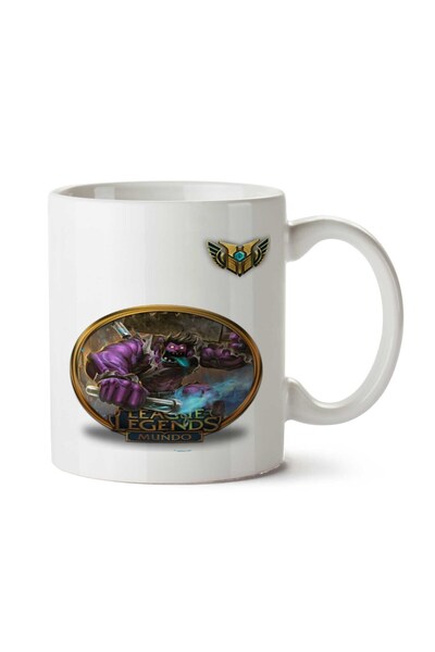 ART HEDİYE كوب دكتور موندو LoL مطبوع على الجانبين