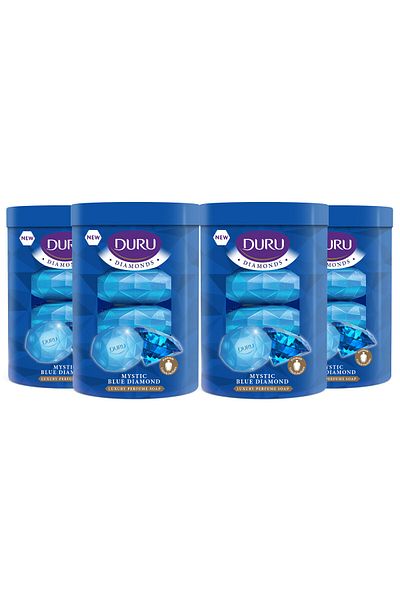 Duru Diamonds Series Mystic Blue Diamond 16 Pieces Beauty Soap 4x360 gr