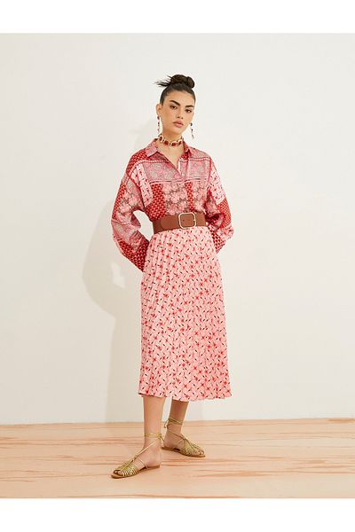 Koton Fustă midi plisată Floral
