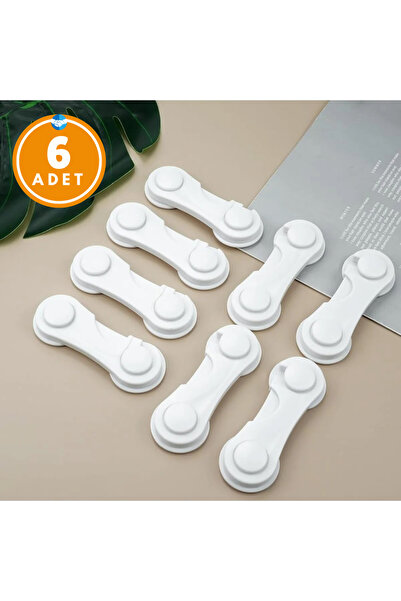 Miningaa 6 τεμάχια Παιδικό σετ ασφαλείας για μωρά με διπλό κάλυμμα για ντουλά...