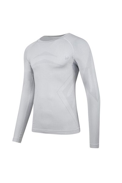 2AS Men's Heatwave Seamless Baselayer Top Underwear Gray