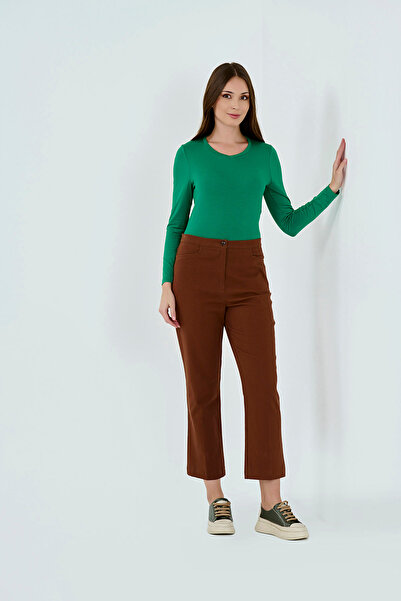 TOLGA SARAÇOĞLU 30168 FINDIK BELİ LASTİKLİ PAMUK KUMAŞ BORU PAÇA BİLEK BOY PA...