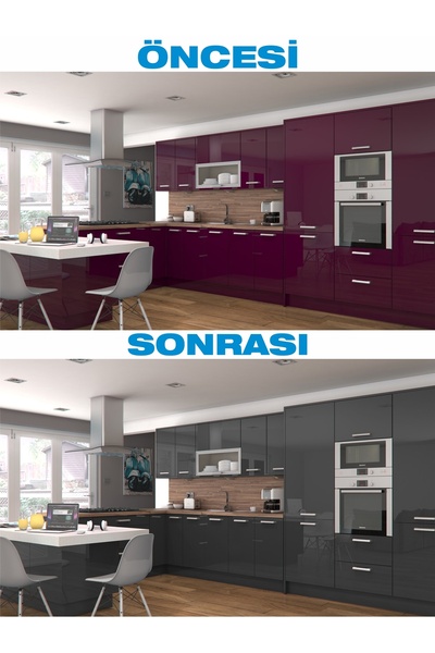 CreateFol 122x500 Yapışkanlı Folyo Mutfak Dolap Ve Mobilya Kaplama Folyosu