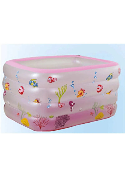 ESİLAM HOME Pompalı, Derin Şişme Aile Havuzu 140x100x70cm