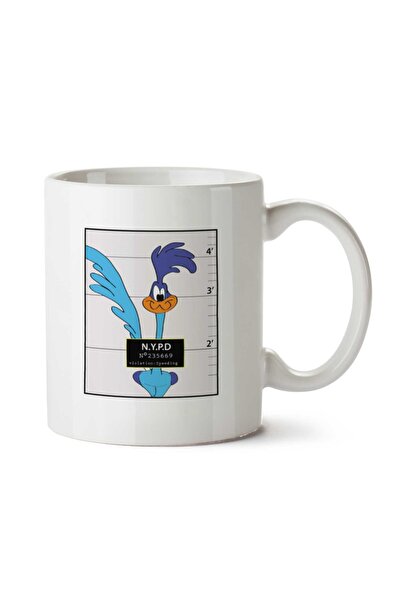 ART HEDİYE Roadrunner Mugshot Looney Tunes Two Sided Printed Mug