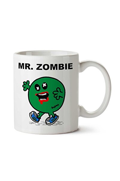 ART HEDİYE كوب Mr Zombie Mr Men مطبوع على الجانبين