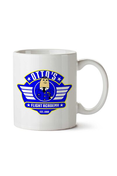 ART HEDİYE كوب بطبعة جانبين من Otto Pilot Flight Academy