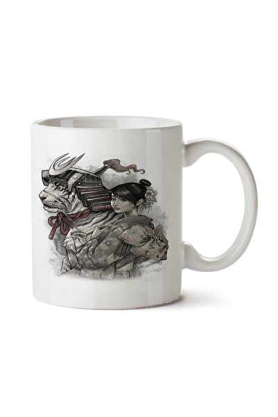 ART HEDİYE كوب O Tigre e a Gueixa مطبوع على الجانبين