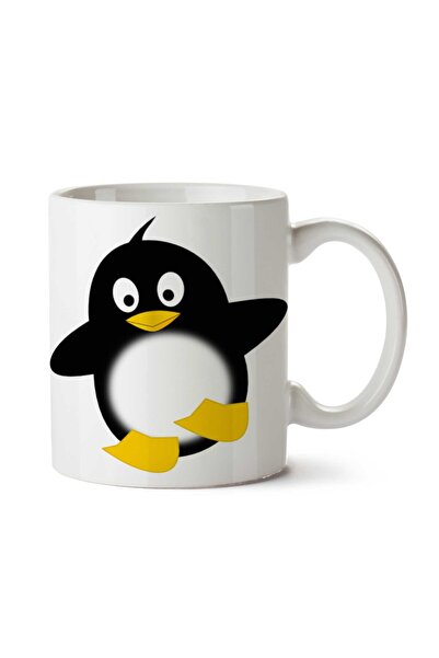 ART HEDİYE Penguin-PNG-Image Two Sided Printed Mug