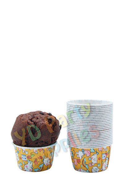 Yusuf Dirik YD Party Supplies Patterned Muffin Cake Mold 50 Pieces 50x39