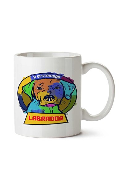 ART HEDİYE Labrador Colorful Two Sided Printed Mug