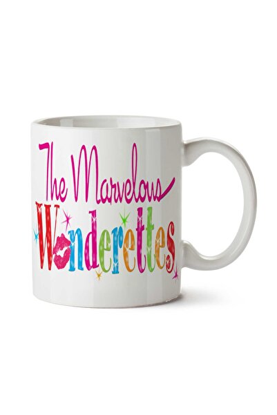 ART HEDİYE كوب رائع مطبوع على الجانبين من Marvelous WonderettesTrans