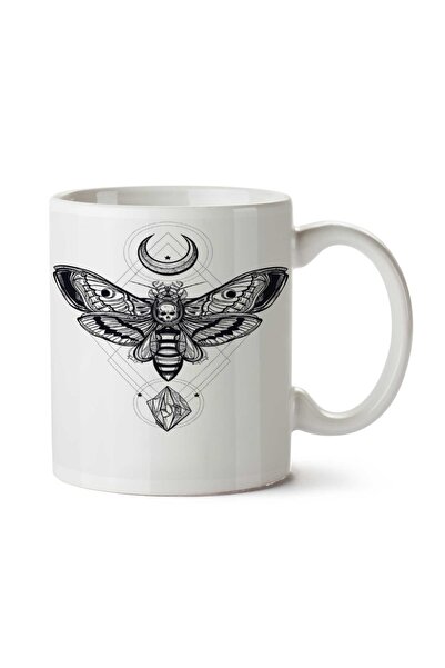 ART HEDİYE كوب مطبوع على الجانبين من Moth