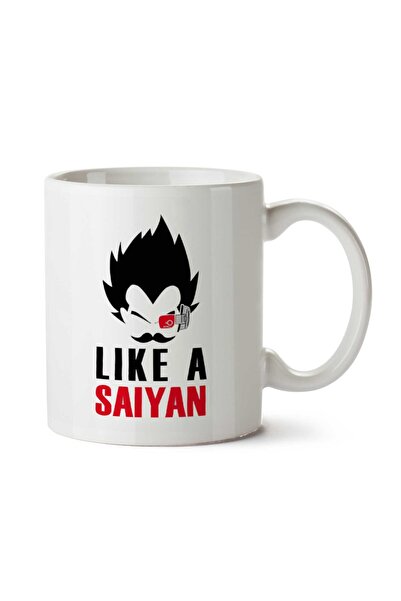 ART HEDİYE كوب مطبوع على الجانبين من Like A SAIYAN