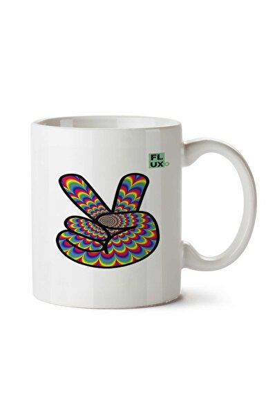 ART HEDİYE PSCL FL UX Hypnosis Peace Two Side Printed Mug Cup