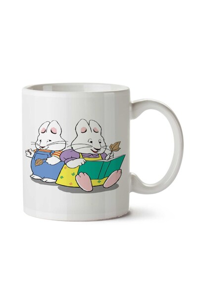 ART HEDİYE كوب مطبوع عليه أرنب ماكس ويكوب على الجانبين