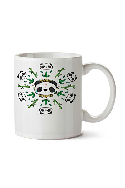 ART HEDİYE كوب باندا ماندالا مطبوع على الجانبين