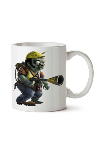 ART HEDİYE Plants-Vs-Zombies-Garden-Warfare-PNG-HD Two Side Printed Mug