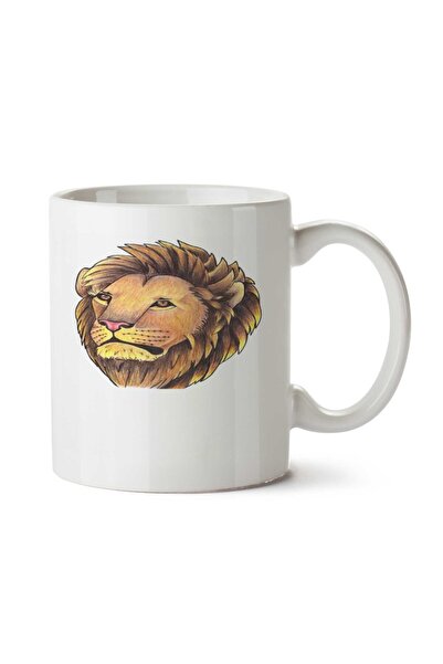 ART HEDİYE كوب ليون 5 أسد مطبوع على الجانبين