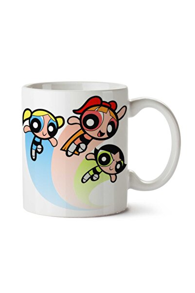 ART HEDİYE Powerpuff Girls Cartoon Two Sided Printed Mug