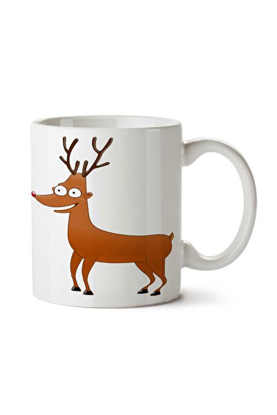 ART HEDİYE كوب Reindeer-Free-Download-PNG مطبوع على الجانبين