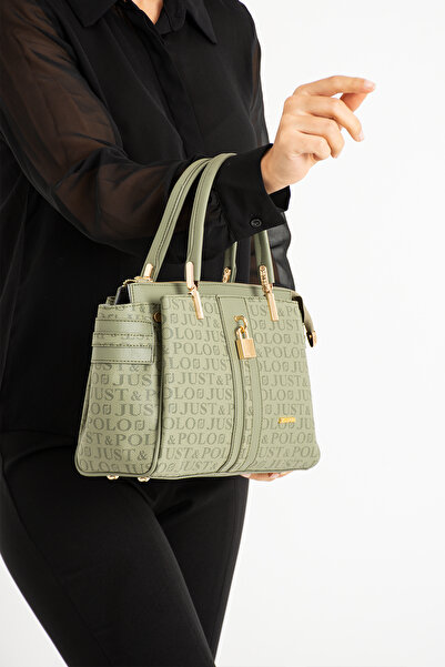 Just Polo Green Women's Shoulder Bag - Medium Size, Daily Use, Shoulder Bag