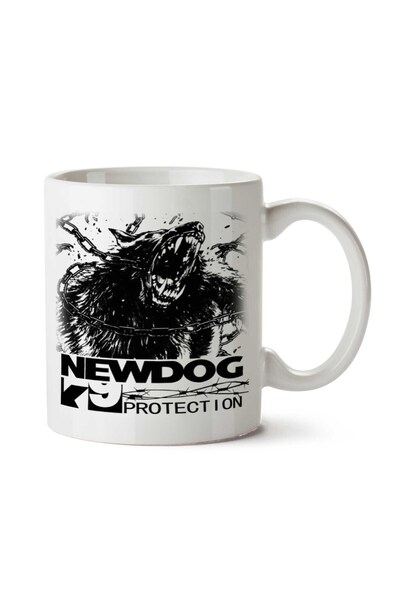 ART HEDİYE كوب NewDog K9 DOG مطبوع على الجانبين