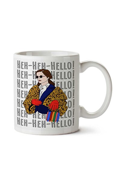 ART HEDİYE كوب مطبوع على الجانبين من Hello Party Girl