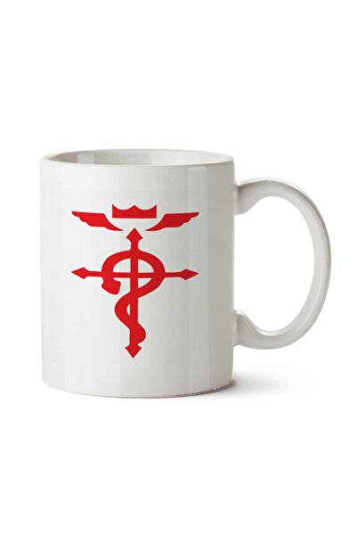 ART HEDİYE كوب أحمر مطبوع على الجانبين