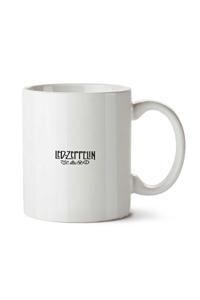 ART HEDİYE كوب ليد زيبلين مطبوع على الجانبين في المركز