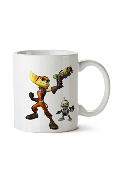 ART HEDİYE كوب مطبوع على الجانبين من Ratchet-Clank-Free-PNG-Image