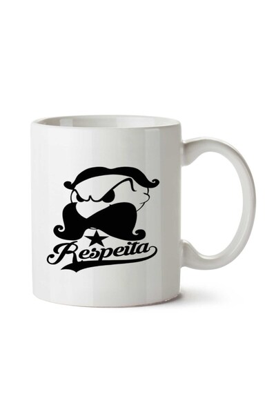 ART HEDİYE كوب POPEYE BRAVO RESPEITA مطبوع على الجانبين