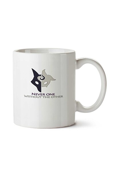 ART HEDİYE كوب مطبوع على الجانبين من Never One Without The Other