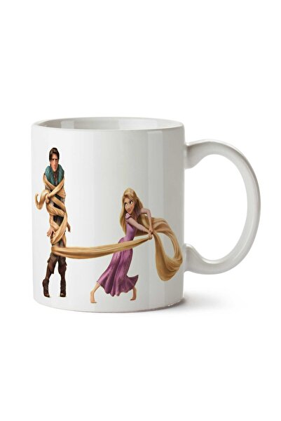 ART HEDİYE كوب Rapunzel-Download-PNG مطبوع على الجانبين