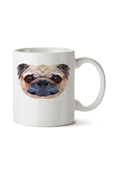 ART HEDİYE كوب Love Pugs Pixel مطبوع على الجانبين