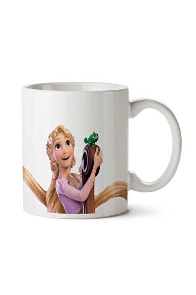 ART HEDİYE كوب رابونزيل شفاف مطبوع على الجانبين