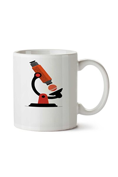 ART HEDİYE كوب مج مجهر مطبوع على الجانبين