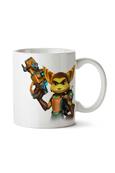 ART HEDİYE كوب مطبوع على الجانبين من Ratchet-Clank-PNG