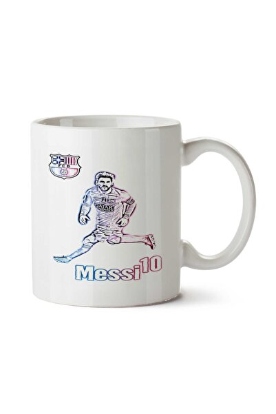 ART HEDİYE Messi Panoramic Two Sided Printed Mug