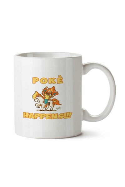 ART HEDİYE كوب Pokê Happens مطبوع على الجانبين