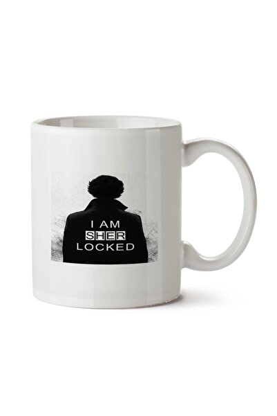 ART HEDİYE كوب I Am Sher Locked Sherlok Holmes مطبوع على الجانبين