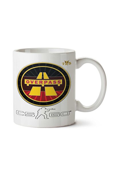 ART HEDİYE كوب مطبوع على الجانبين من OVERPASS CSGO