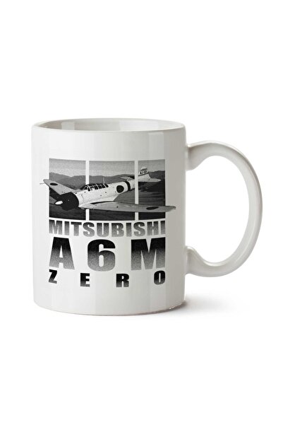 ART HEDİYE كوب ميتسوبيشي A6M Zero مطبوع على الجانبين