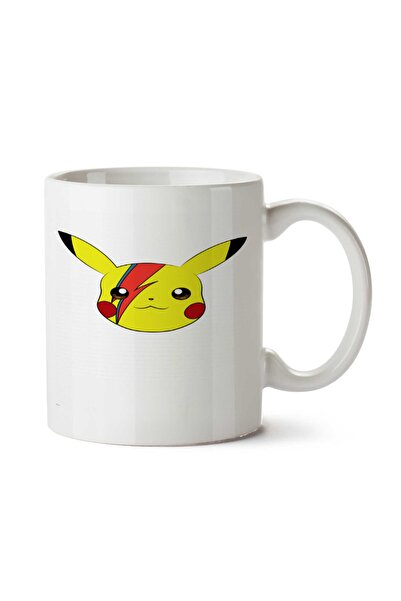 ART HEDİYE كوب بيكاتشو ديفيد باوي مطبوع على الجانبين