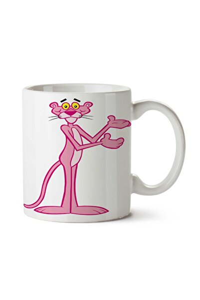 ART HEDİYE كوب بينك بانثر بينك بانثر مطبوع على الجانبين
