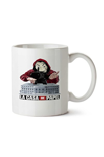 ART HEDİYE كوب مطبوع على الجانبين من LA CASA DE PAPEL Building