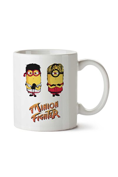 ART HEDİYE كوب مينيون ستريت فايتر ريو كين ماسترز مطبوع على الجانبين