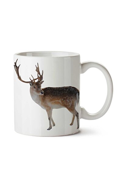 ART HEDİYE كوب Reindeer-PNG-Mesh مطبوع على الجانبين