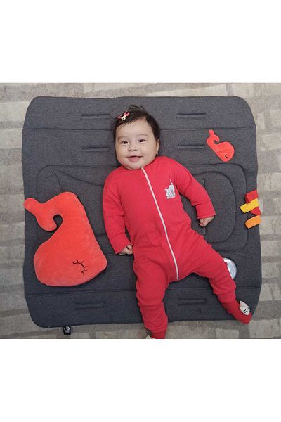 ubeybi Baby Travel and Play Mat 6in1 Multifunctional Set -