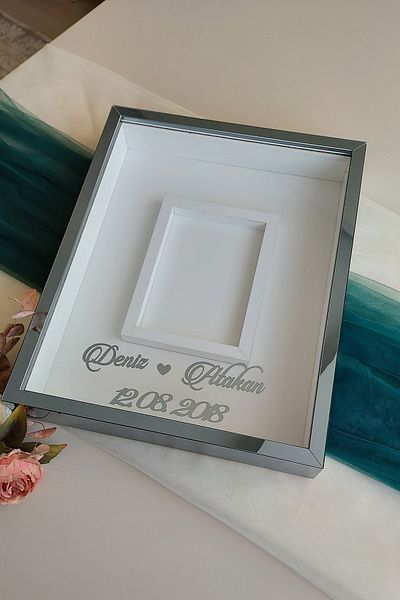 Verda Çerçeve 40x50 Cm Smoked New Trend 8 Cm Deep Photo Sectioned No LED Frame!Rose Box